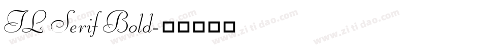 TL Serif Bold字体转换